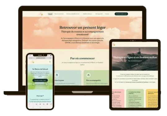 Website for Géraldine Delville created by LOP Studio